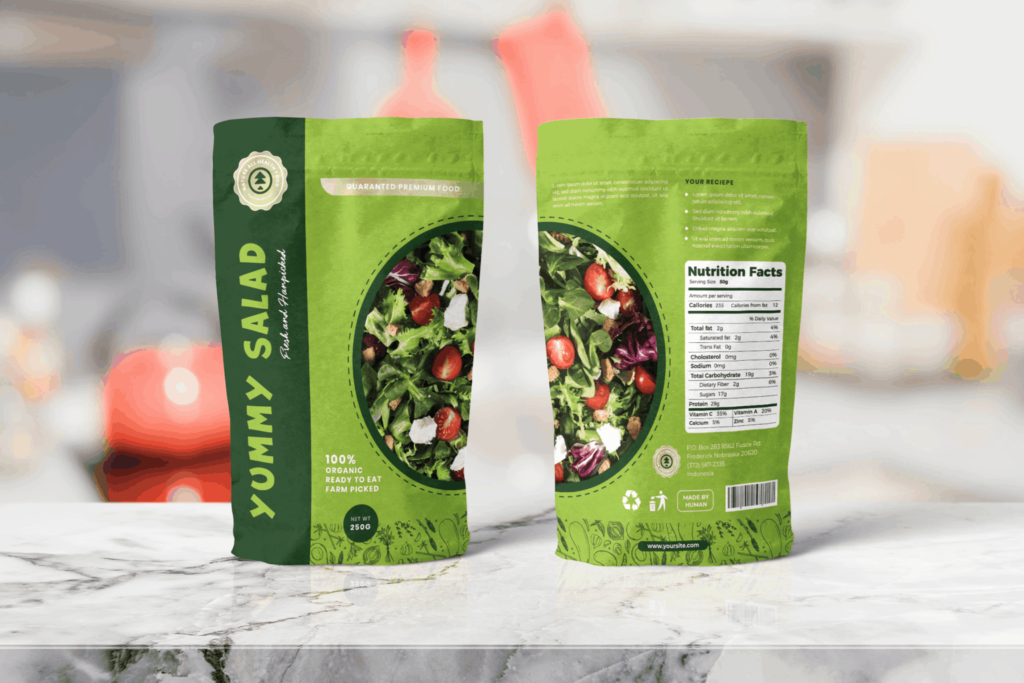 Packaging Template – Healthy Salad