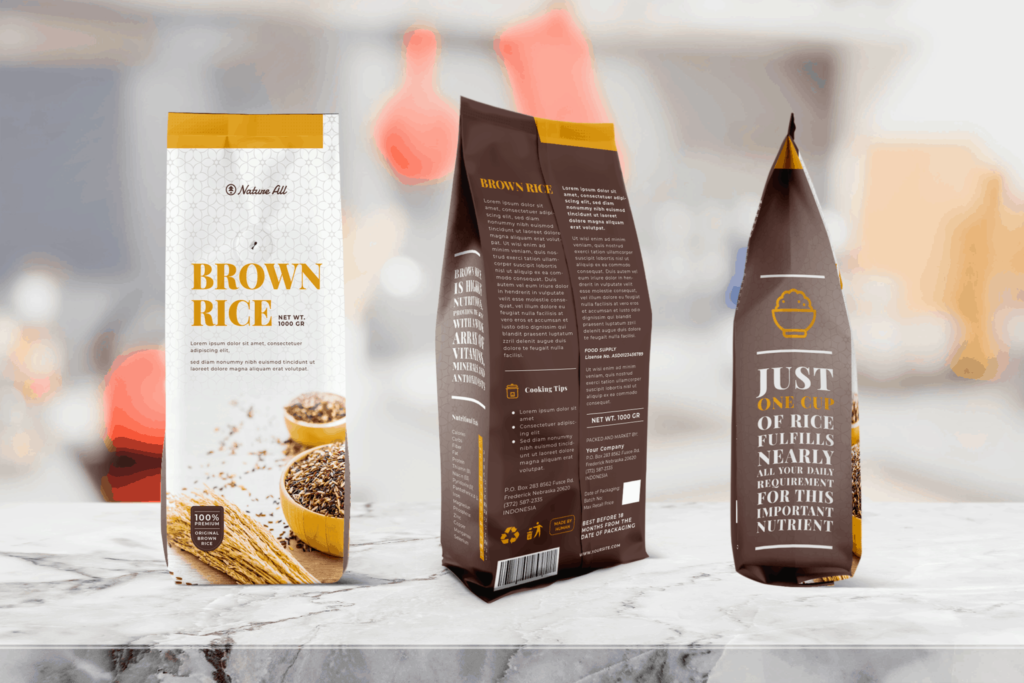 Packaging Template – Brown Rice