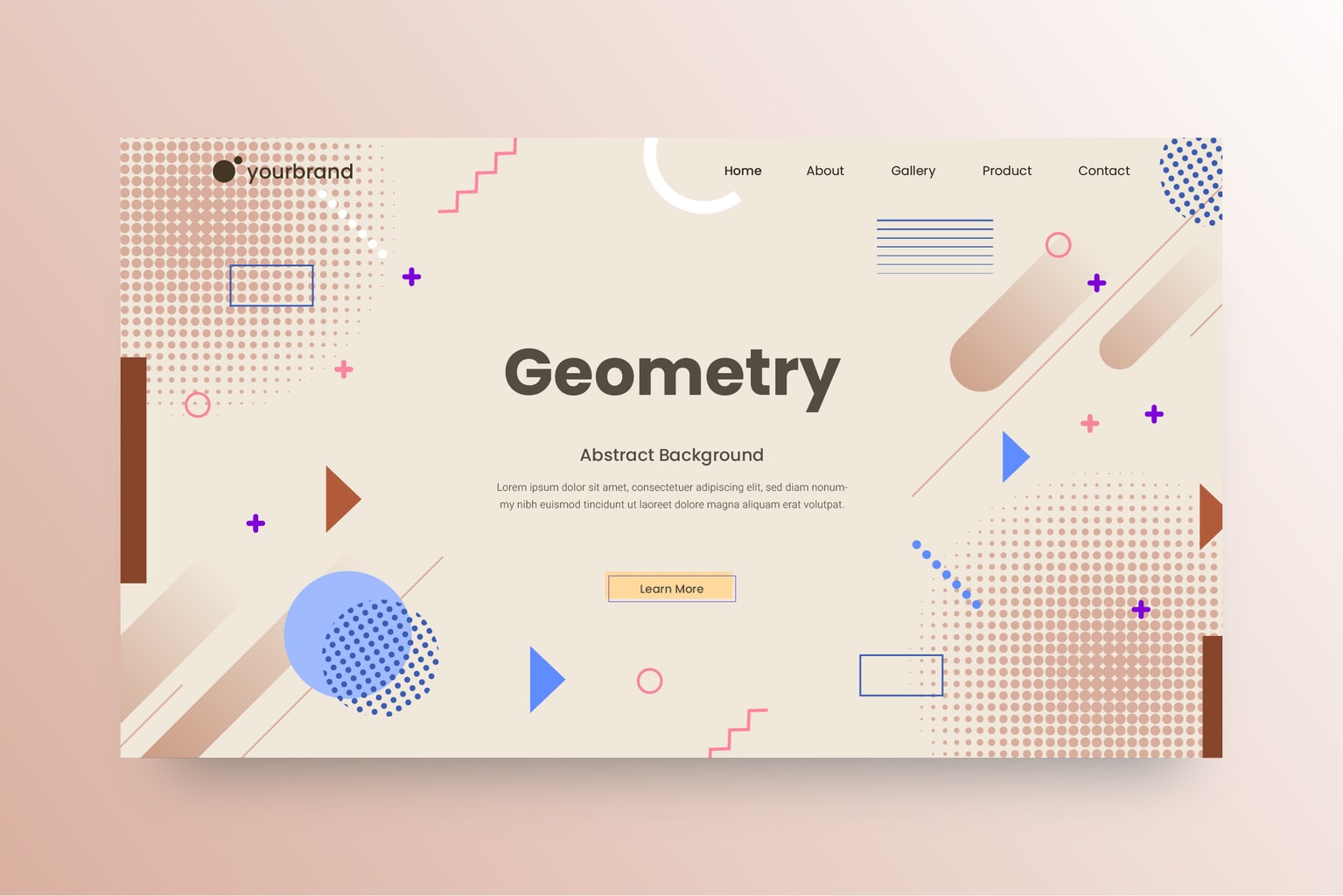 Abstract Background – Geometric Minimalist