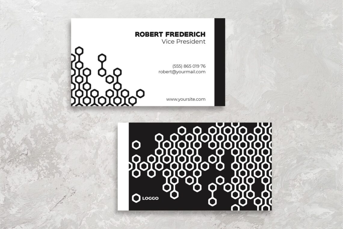 Business Card – Black White Template Business Card – Black White Template
