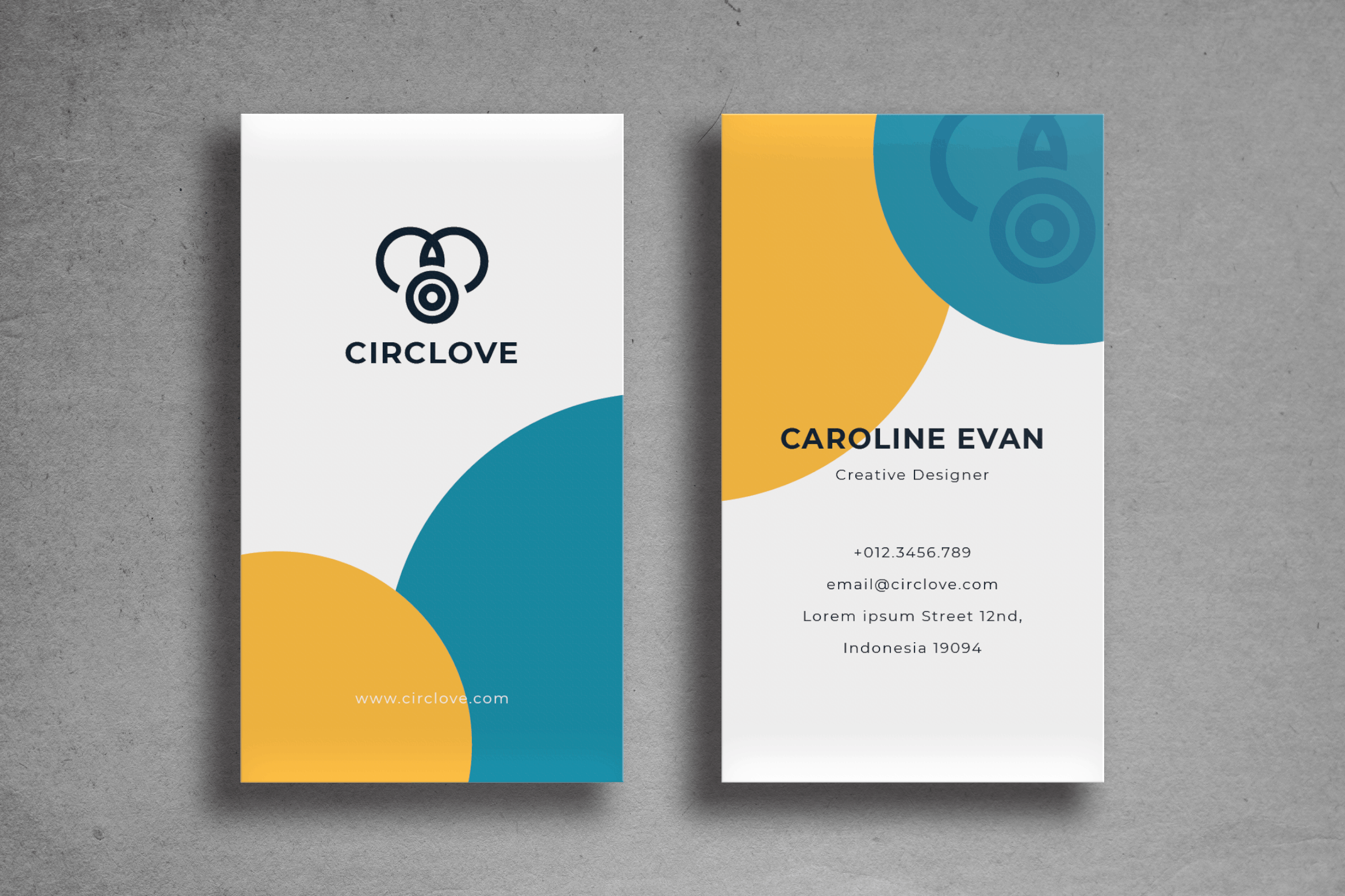 Business Card – Simple Circle Template Business Card – Simple Circle Template