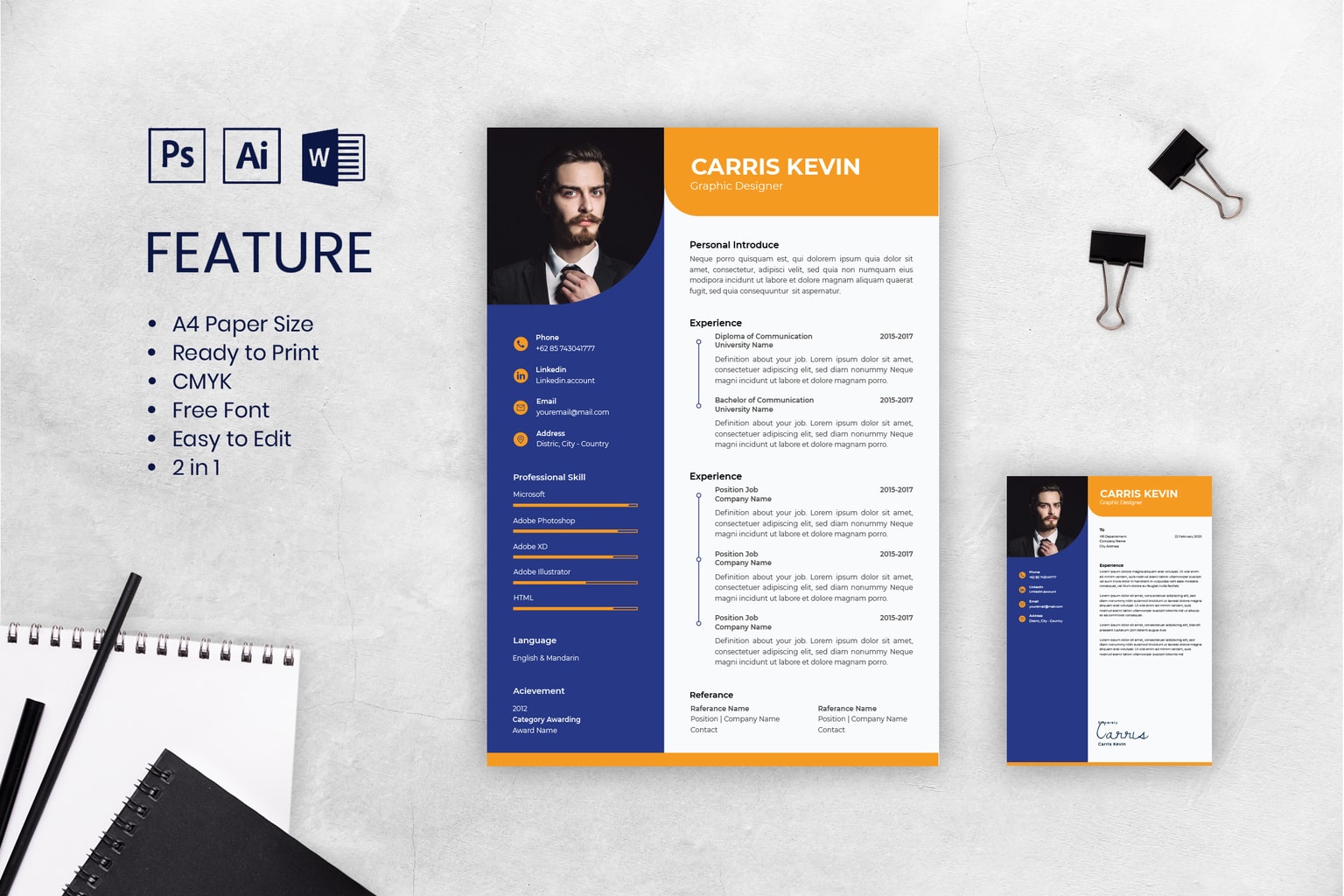 CV Resume – Mens Graphic Designer CV Resume – Mens Graphic Designer