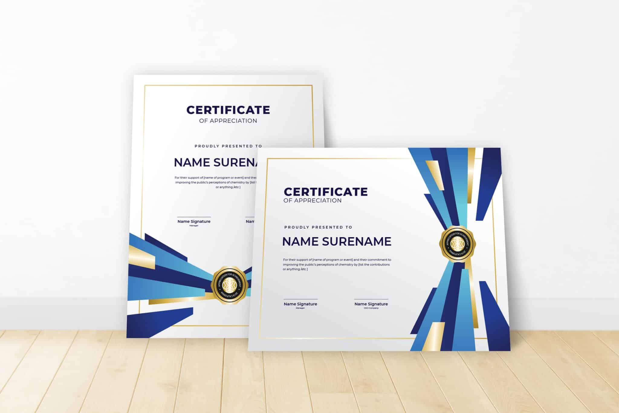 Champion Themes award certificate template word - Champion Themes