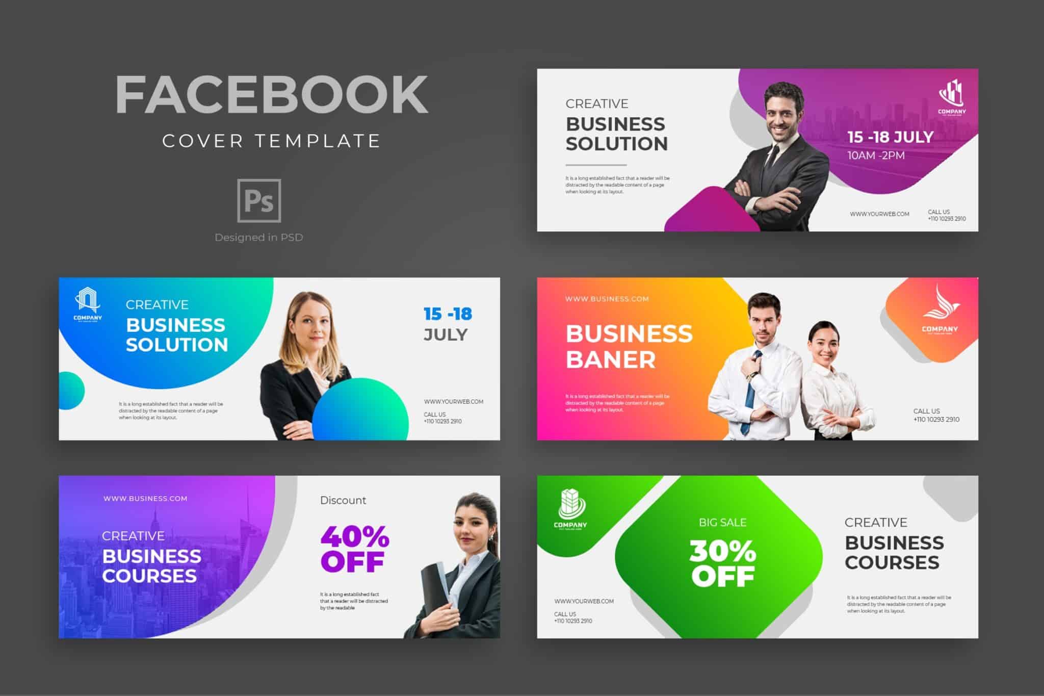 Creative Business Solution Facebook Cover Creative Business Solution Facebook Cover