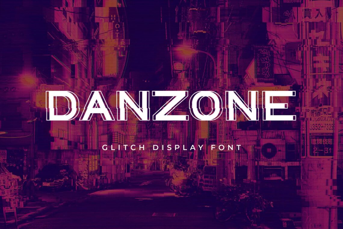 Danzone Sans Serif Display Font Danzone Sans Serif Display Font - retro t shirt font