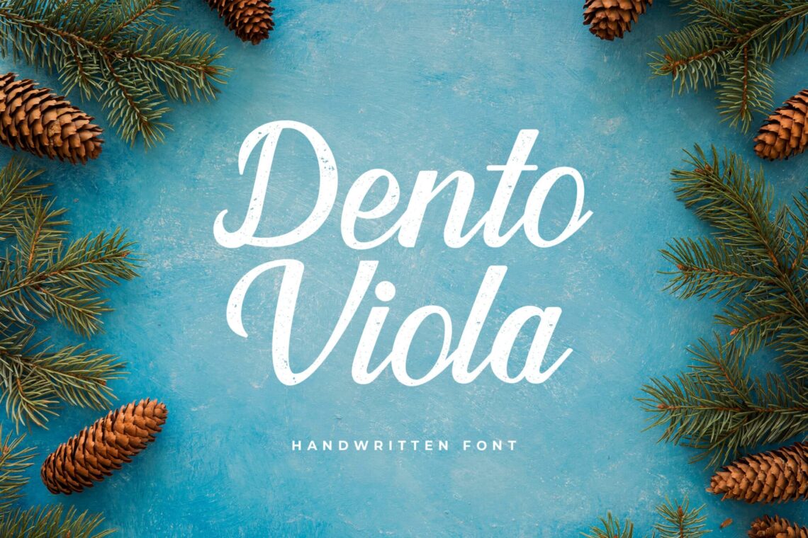 Dento Viola Handwritten Font Dento Viola Handwritten Font