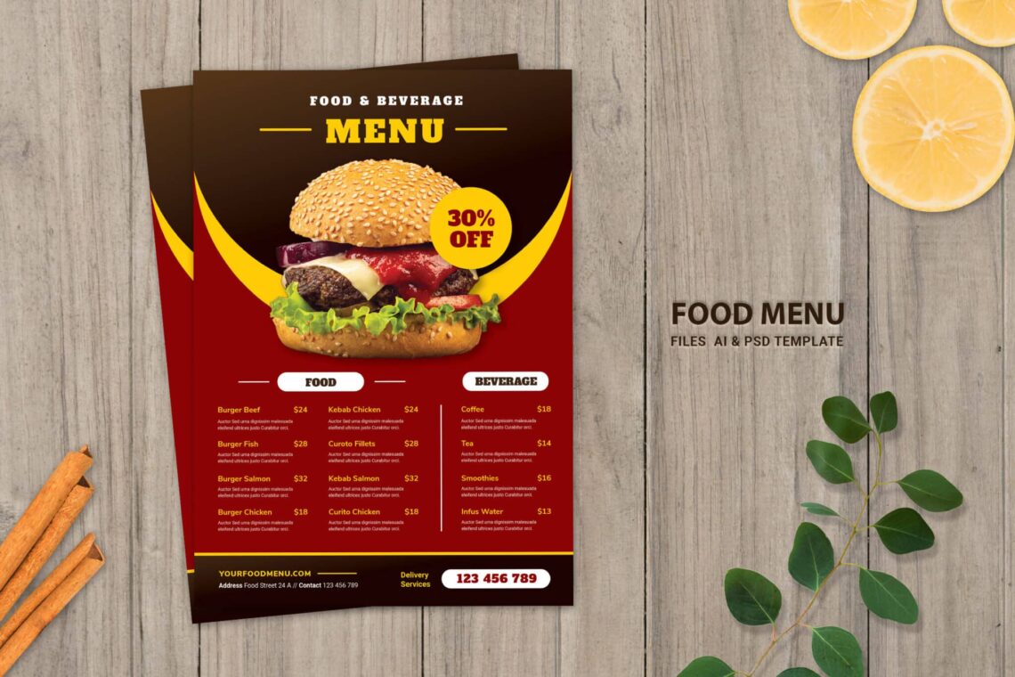 Fast Food Food Menu Fast Food Food Menu