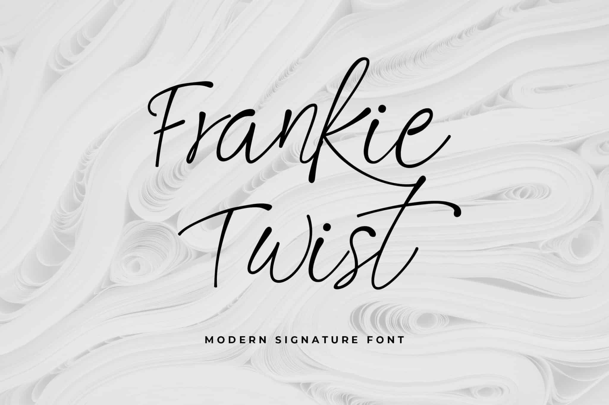 Frankie Twist Signature Font Frankie Twist Signature Font - signature fonts online