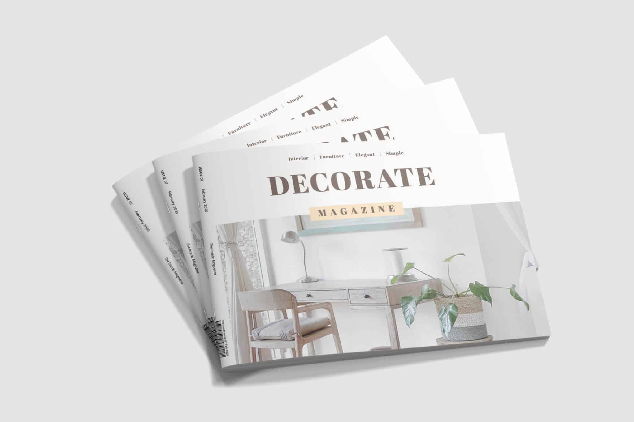 Interior Decoration Landscape Magazine magazine article template - Interior Decoration Landscape Magazine