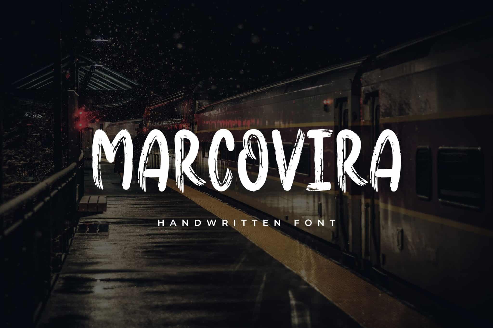 Marcovira Brush Font Marcovira Brush Font