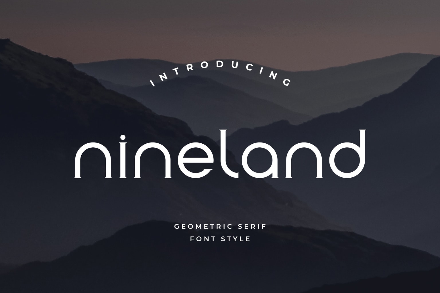 Nineland Modern Geometric Serif Font Nineland Modern Geometric Serif Font