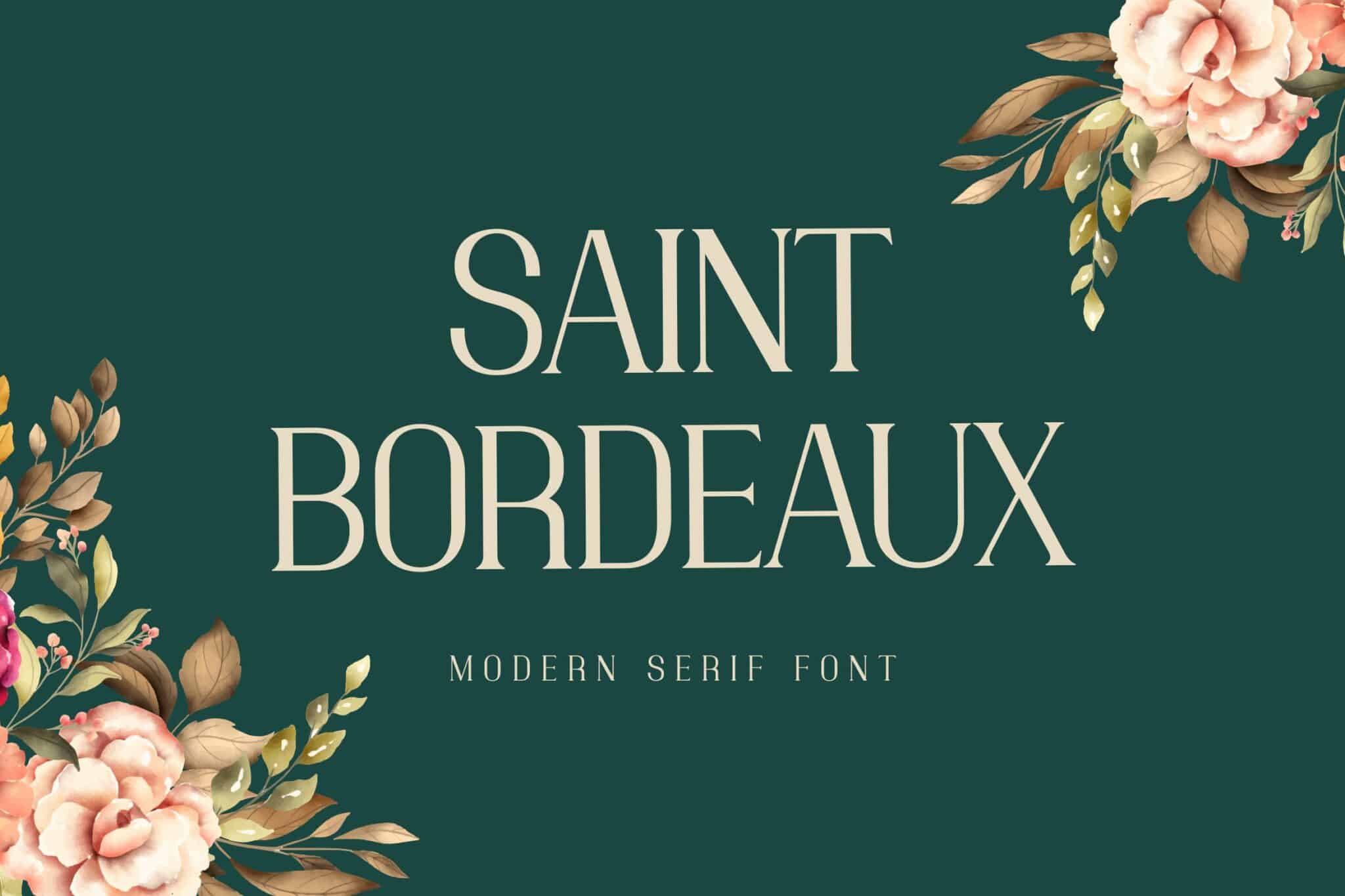 Saint Bordeaux Serif Display Font Saint Bordeaux Serif Display Font - modern display font