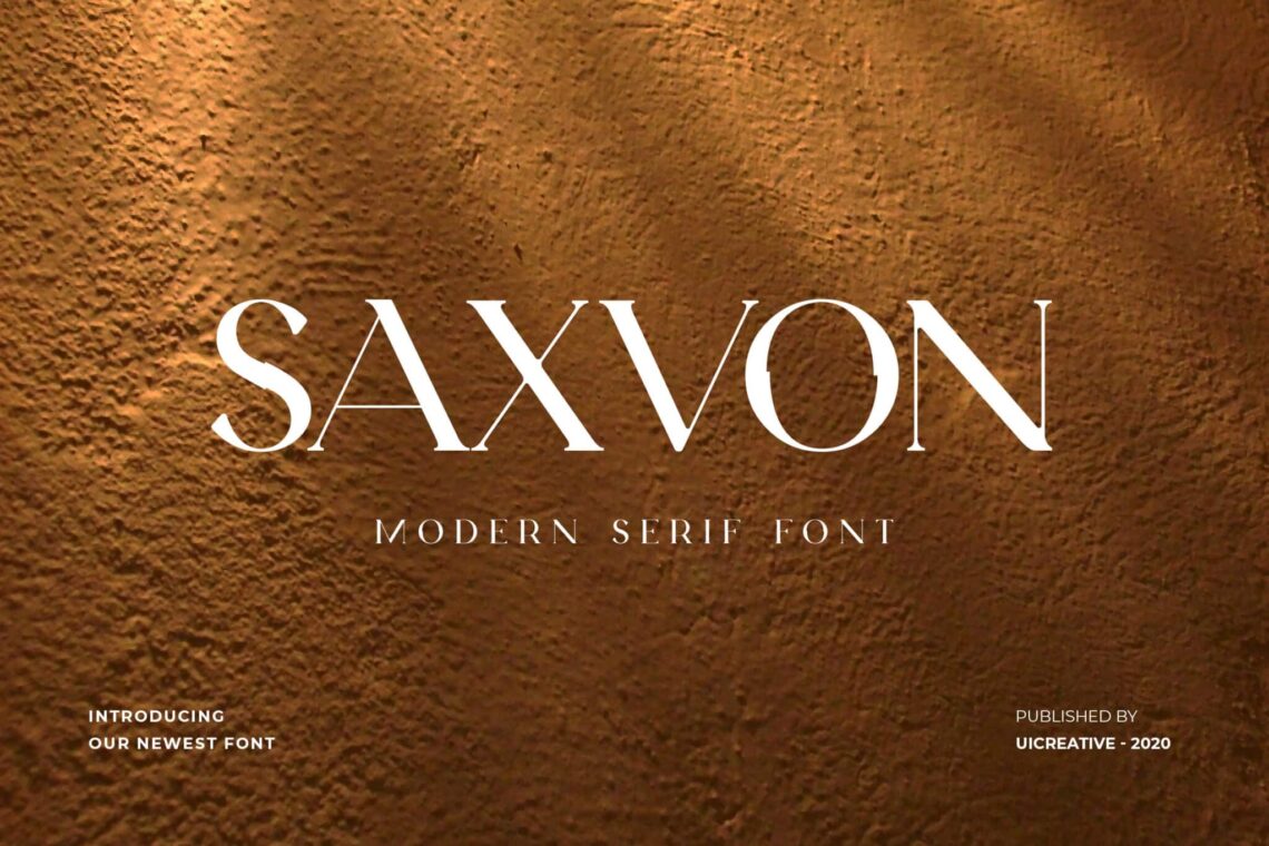 Saxvon Serif Display Font Saxvon Serif Display Font - display font examples