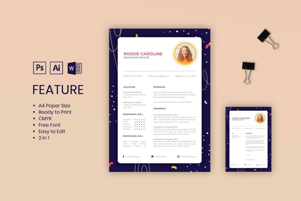 Space Frame CV Resume job resume template - Space Frame CV Resume