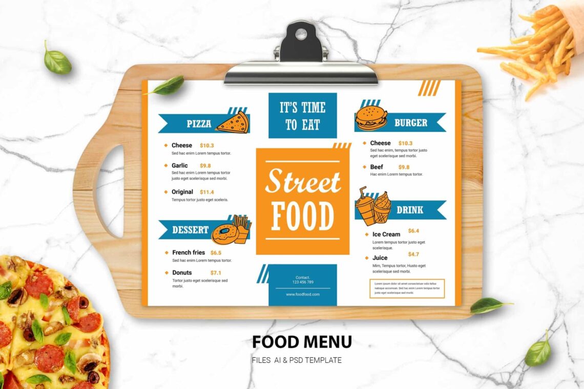 Street Food Food Menu Street Food Food Menu