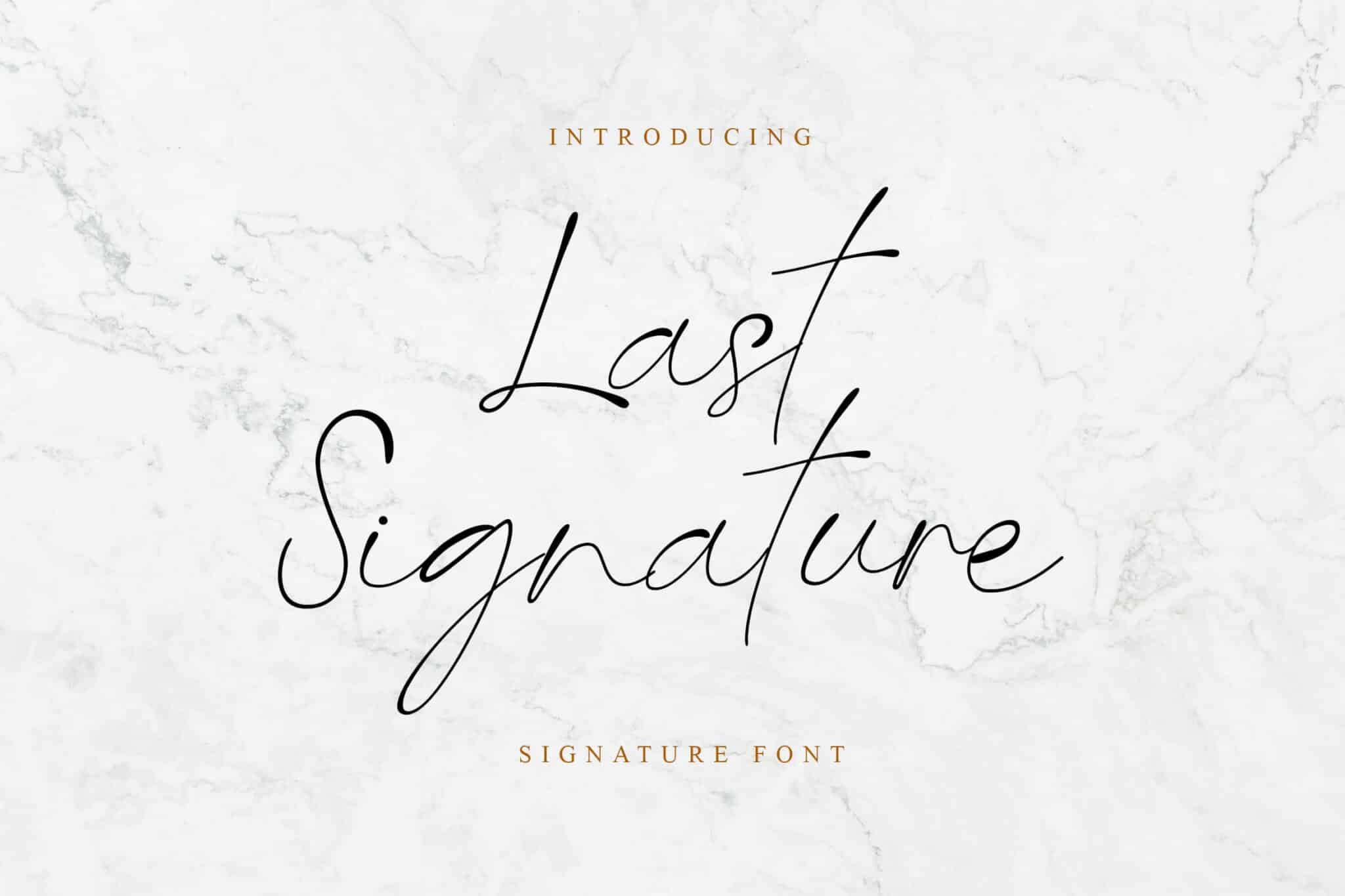 Last Signature Handwritten Font Last Signature Handwritten Font