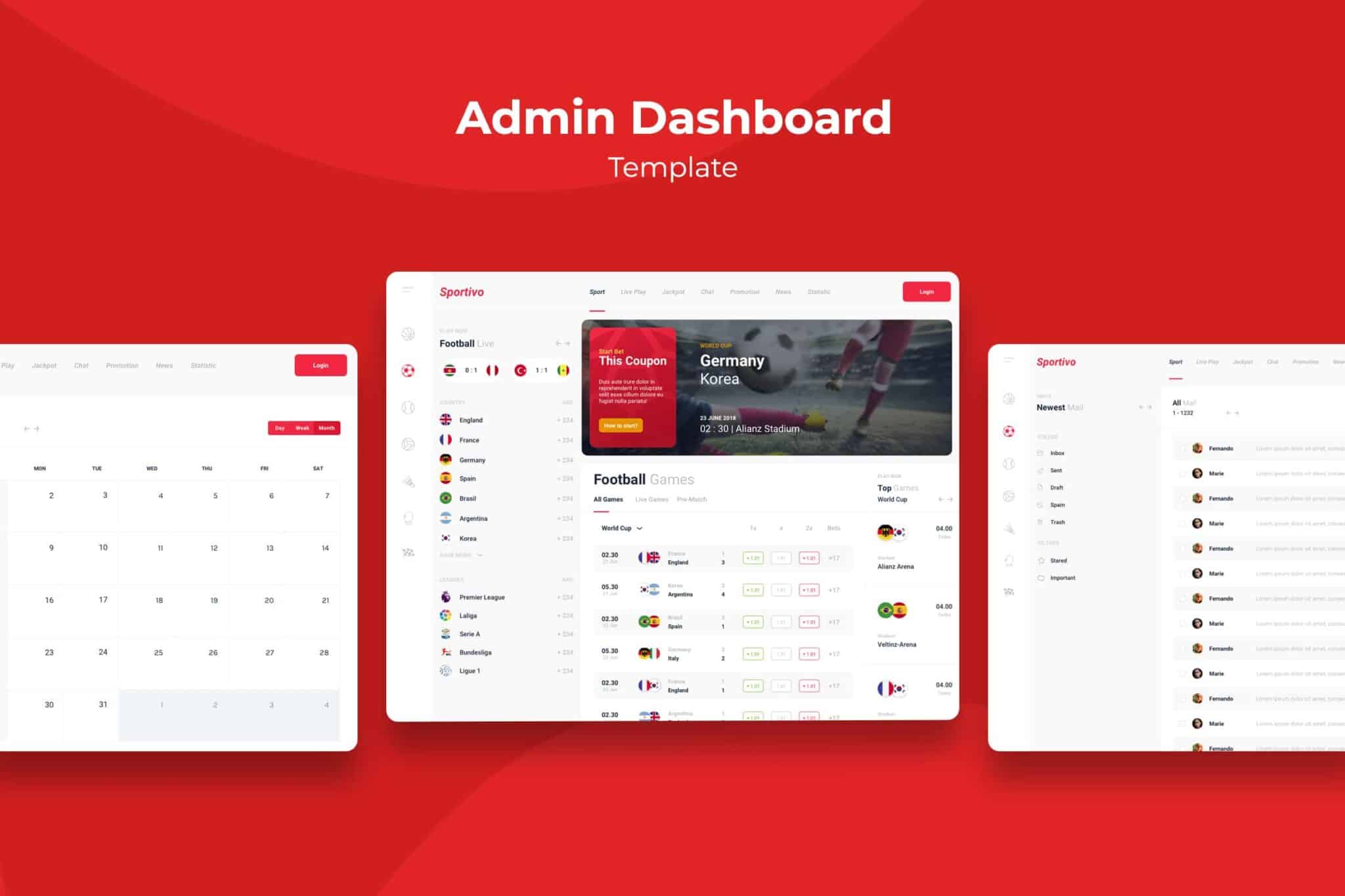 Admin Dashboard – Sport Statistics Admin Dashboard – Sport Statistics - react admin dashboard