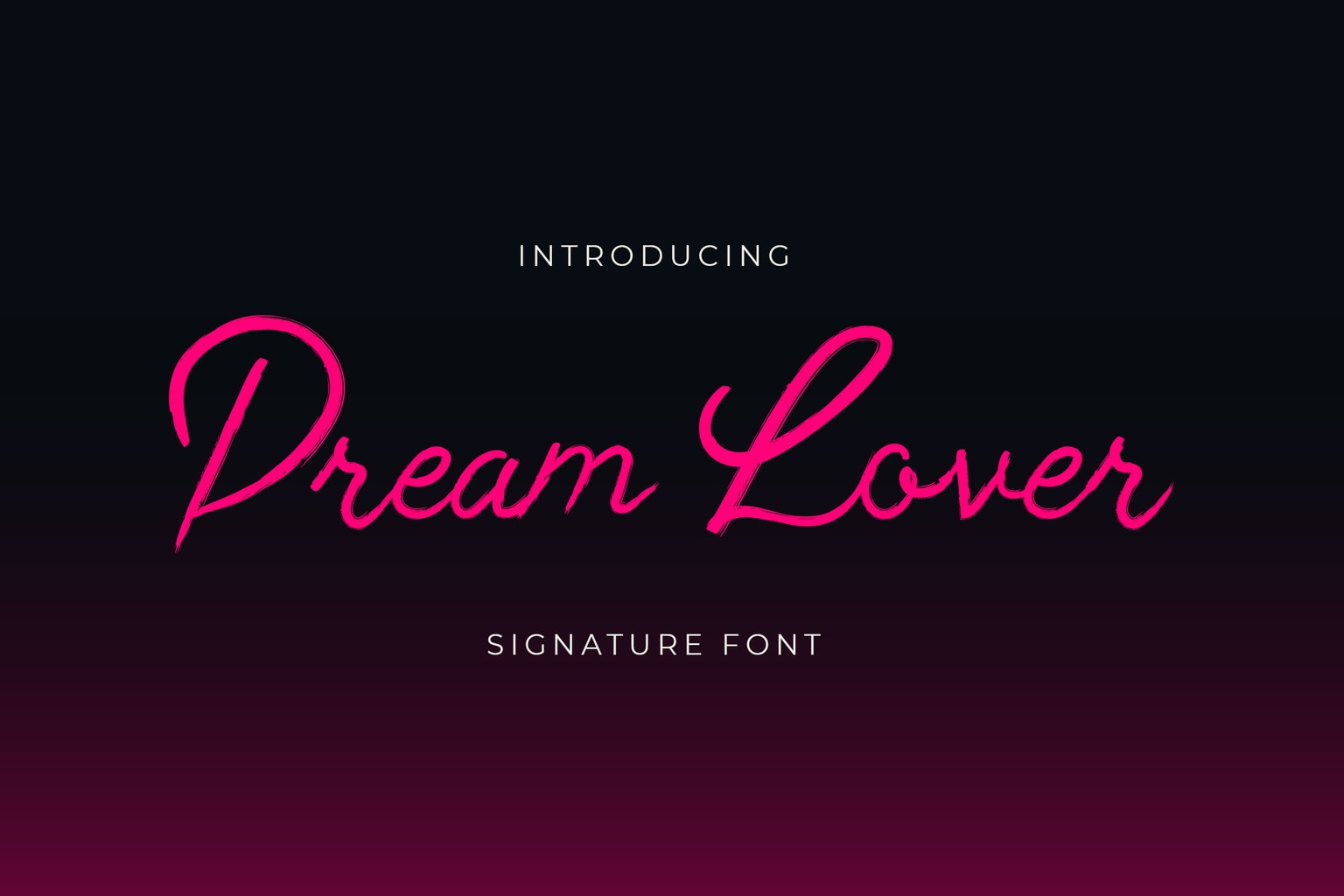 Dream Lover Brush Handwritten Font Dream Lover Brush Handwritten Font