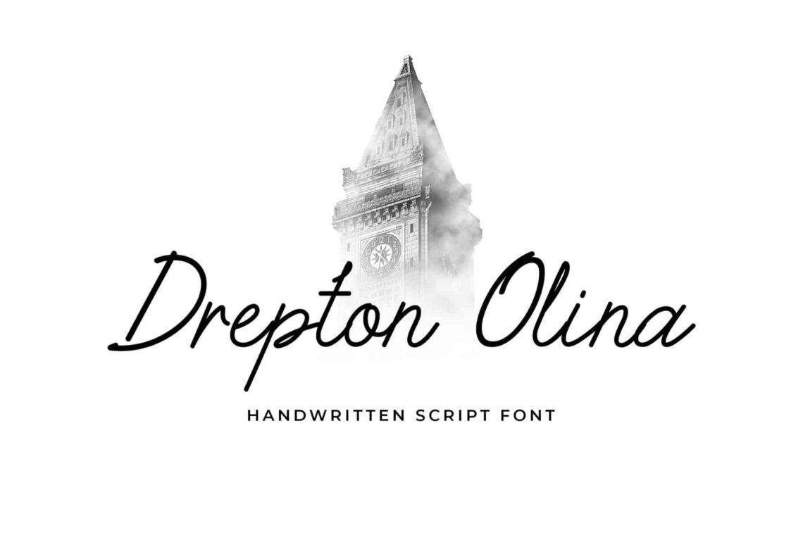 Drepton Olina Handwritten Font Drepton Olina Handwritten Font