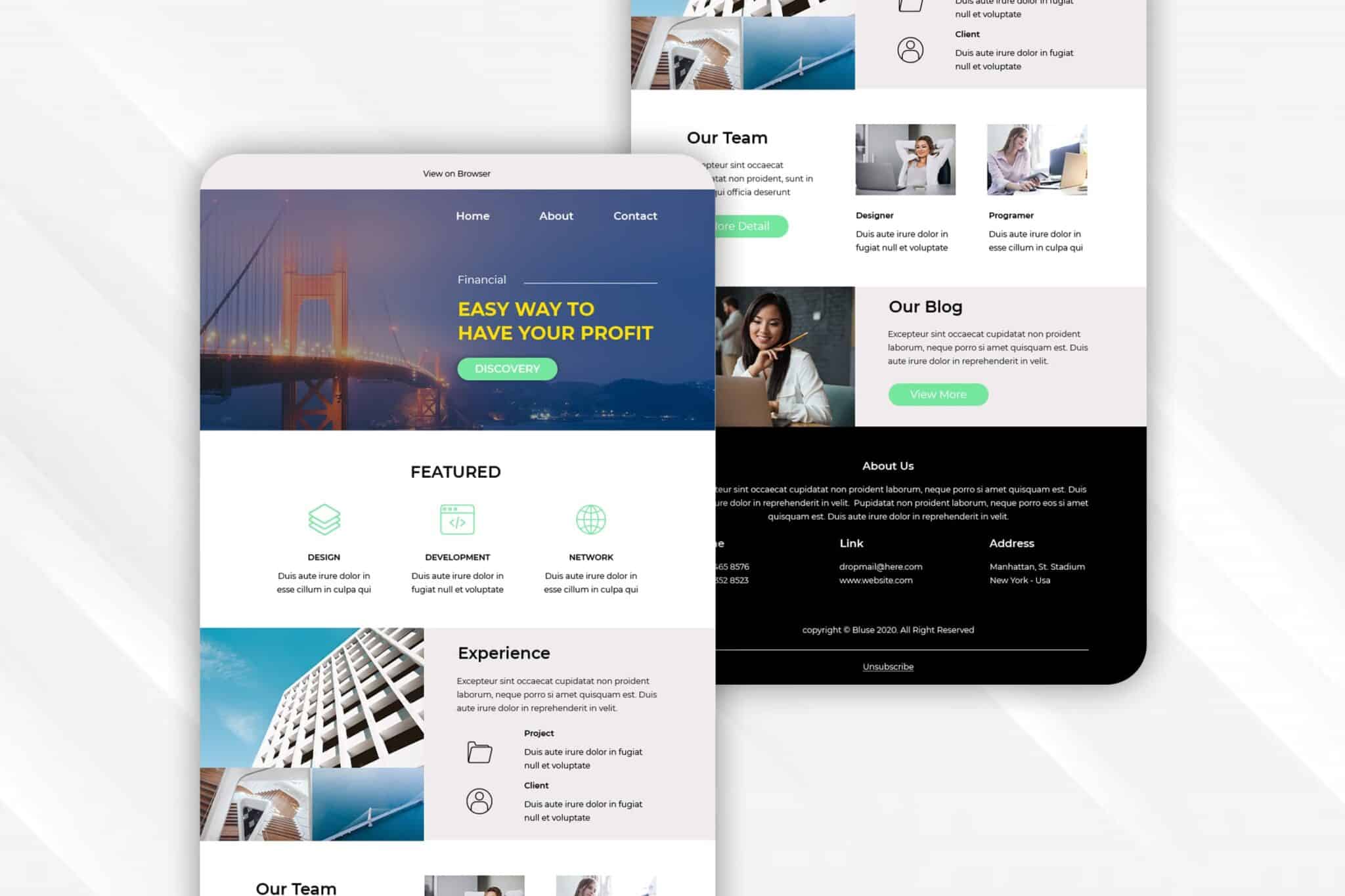 Financial Business – Email Newsletter Financial Business – Email Newsletter