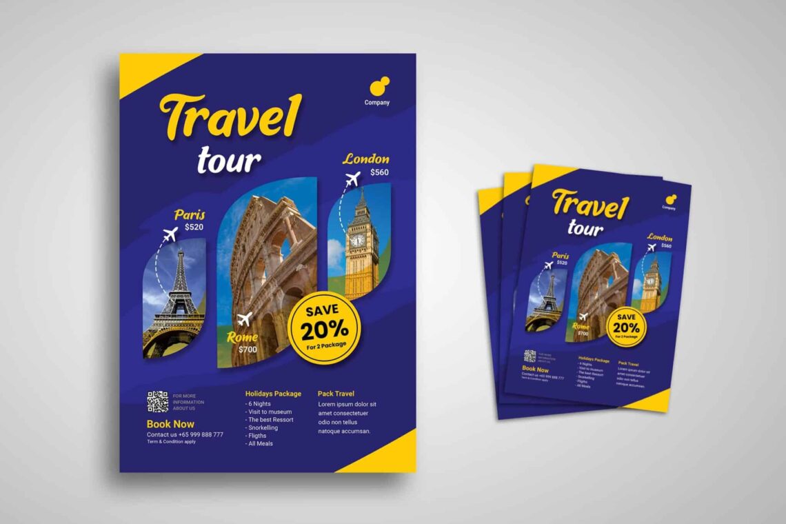 Flyer Template – International Travel Tour