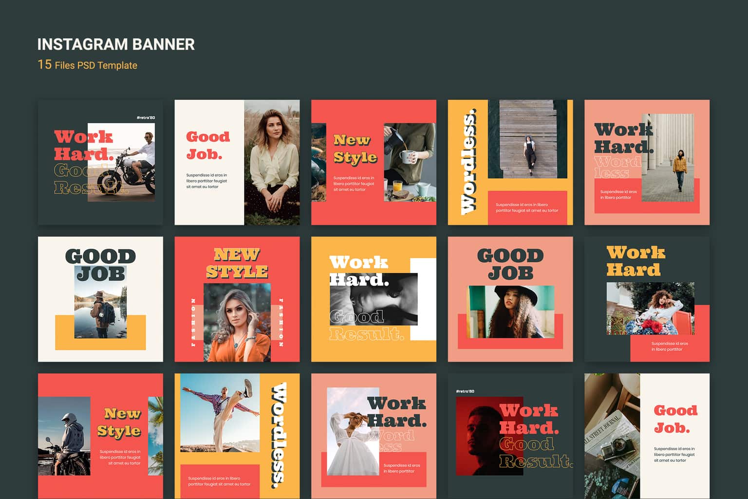 Instagram Banner – Work Hard Style Instagram Banner – Work Hard Style