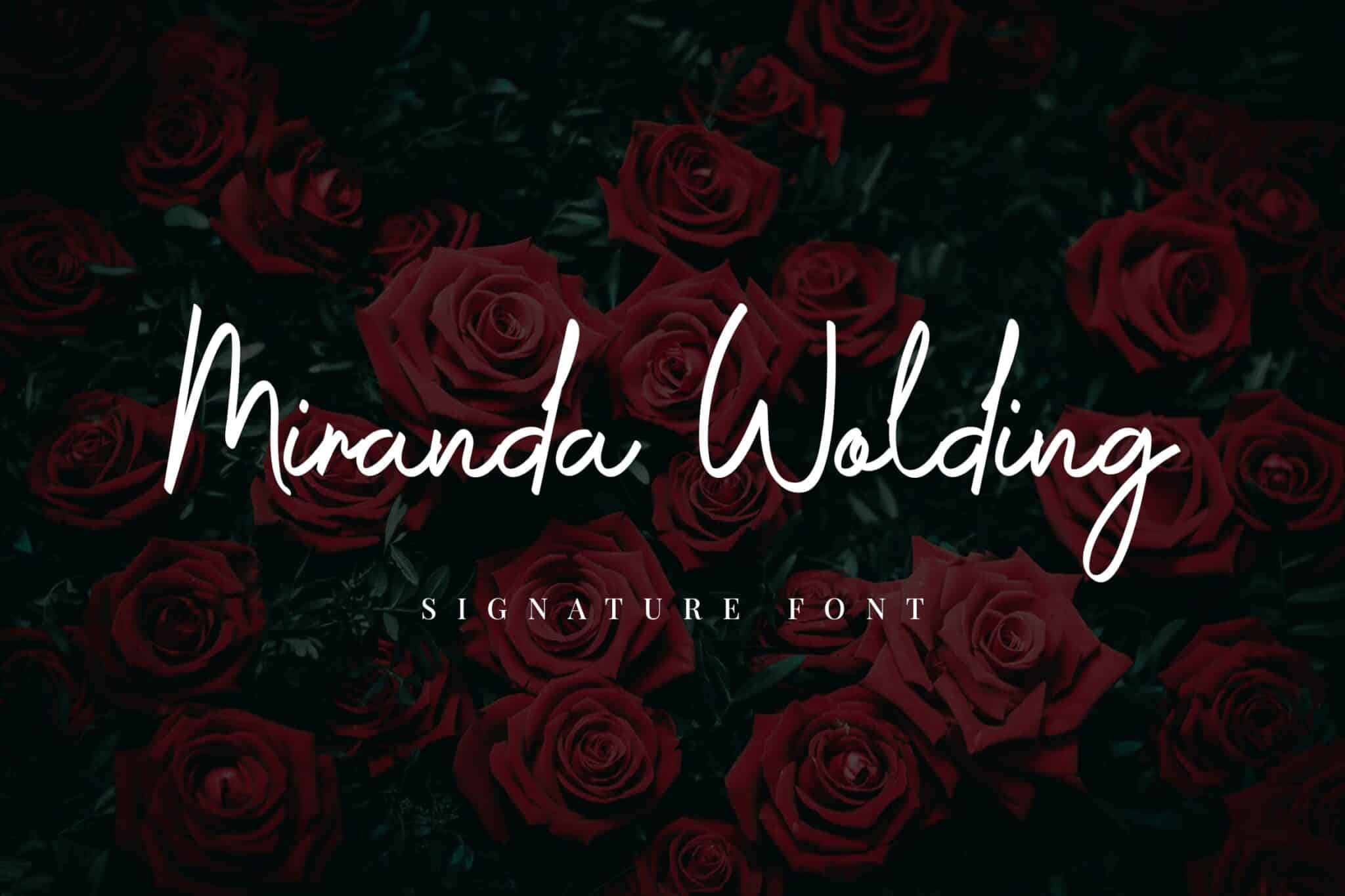 Miranda Wolding Handwritten Script Miranda Wolding Handwritten Script