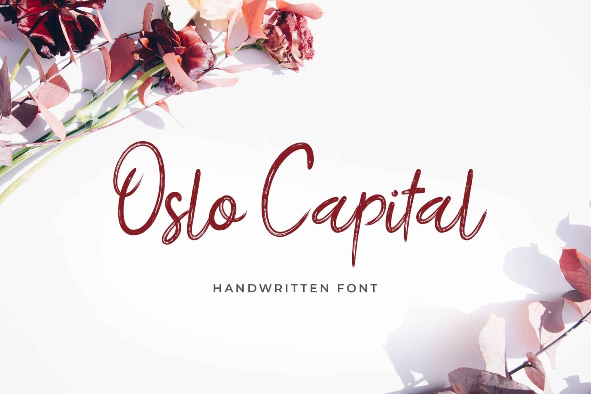 Oslo Capital Handwritten Font Oslo Capital Handwritten Font