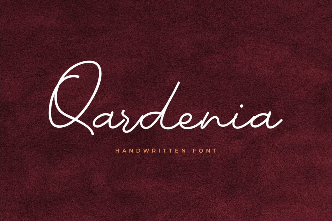 Qardenia Signature Font Qardenia Signature Font
