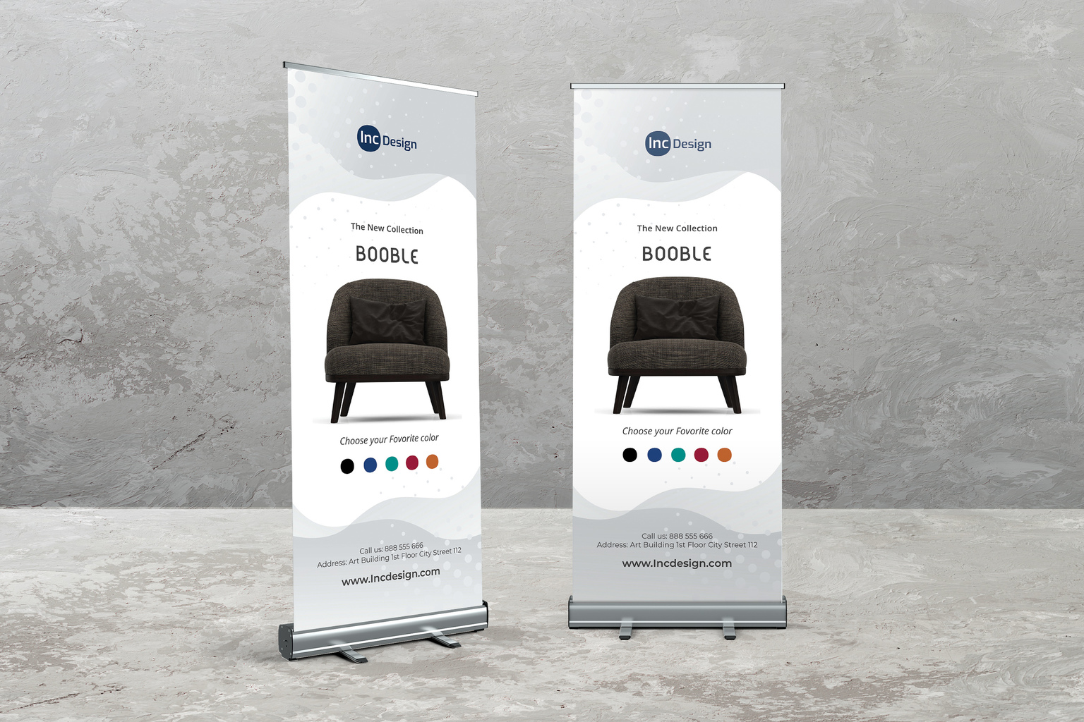 Roll Up Banner – Chair Collection Roll Up Banner – Chair Collection