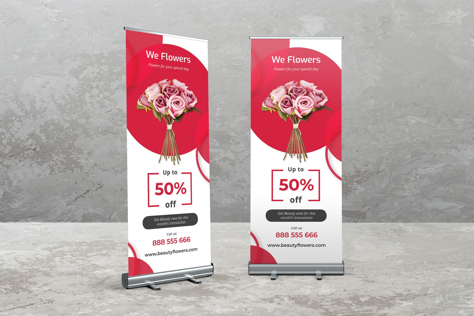 Roll Up Banner – Special Flower Shop Roll Up Banner – Special Flower Shop