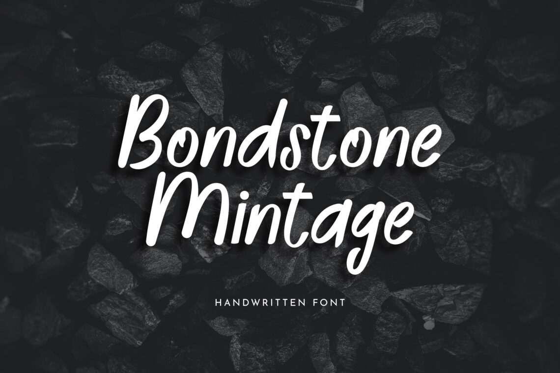 Bondstone Mintage Handwritten Font - eid al adha mubarak font