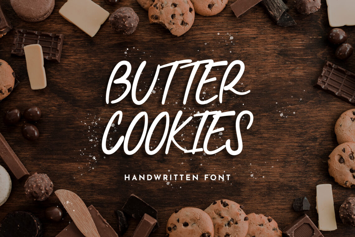 Butter Cookies Handwritten Font - Best Eid al Adha Font