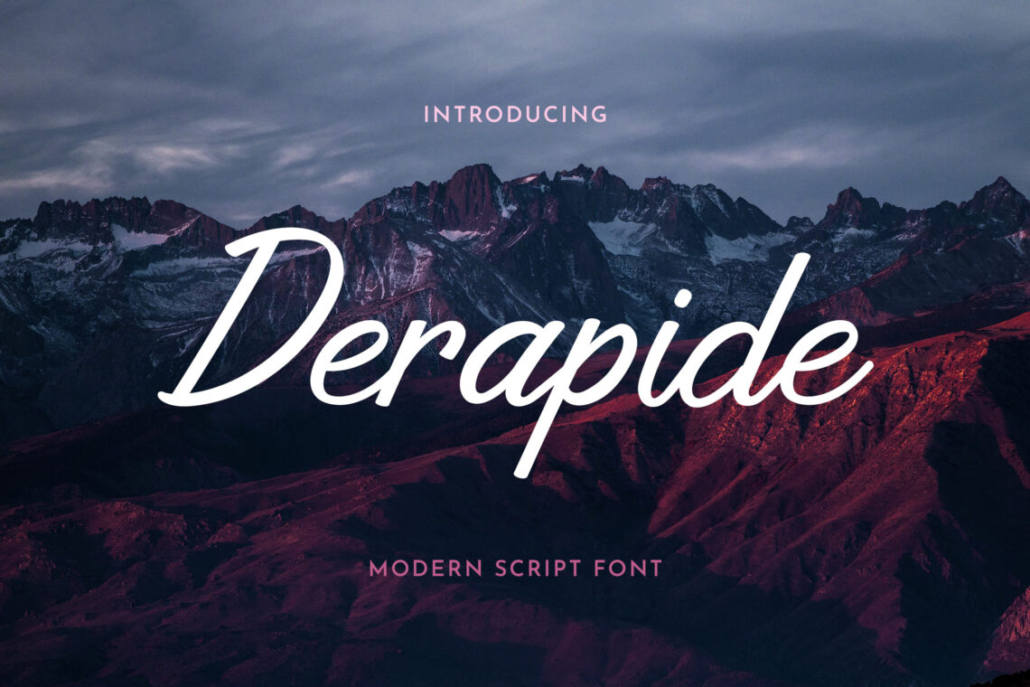 Derapide Handwritten Script - hello spring font