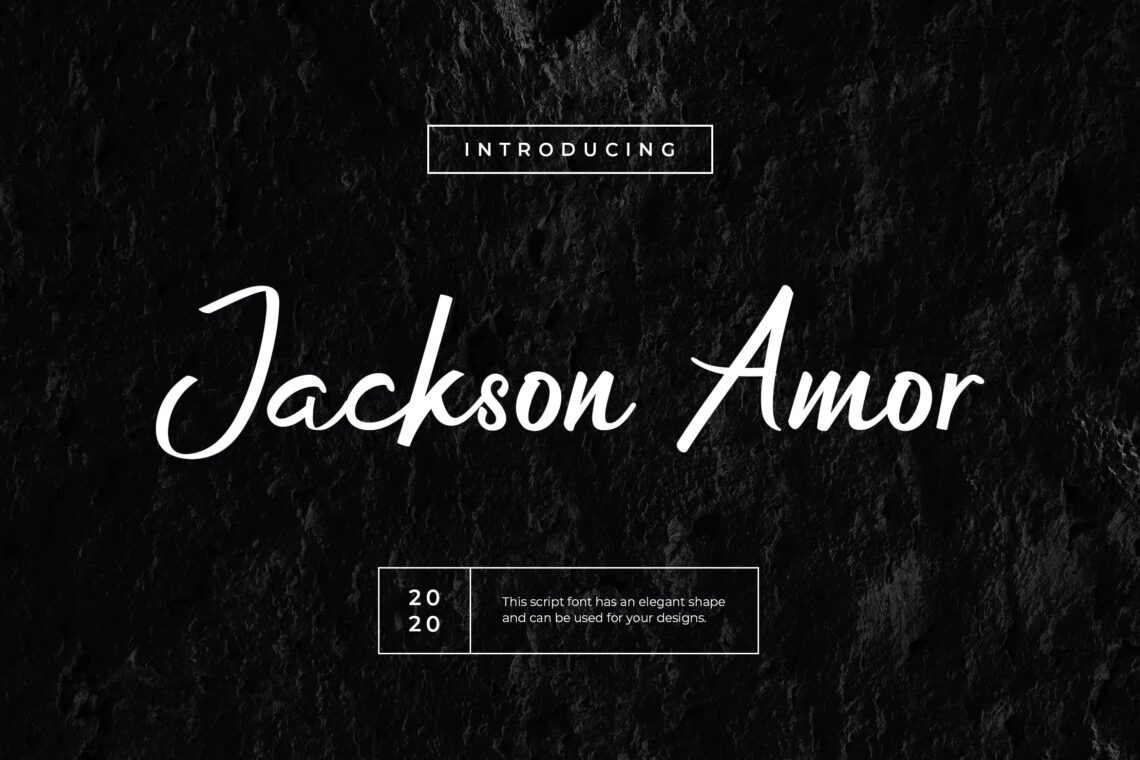 Jackson Amor Handwritten Script