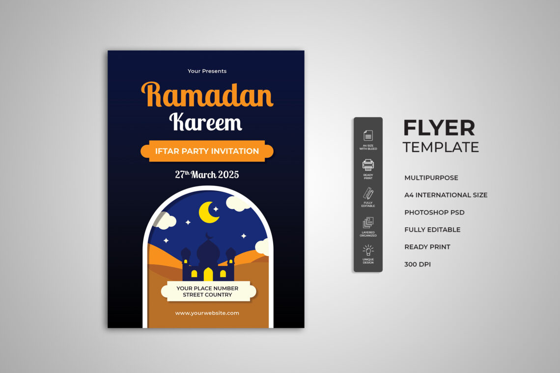 Ramadhan Kareem Party Invitation Flyer