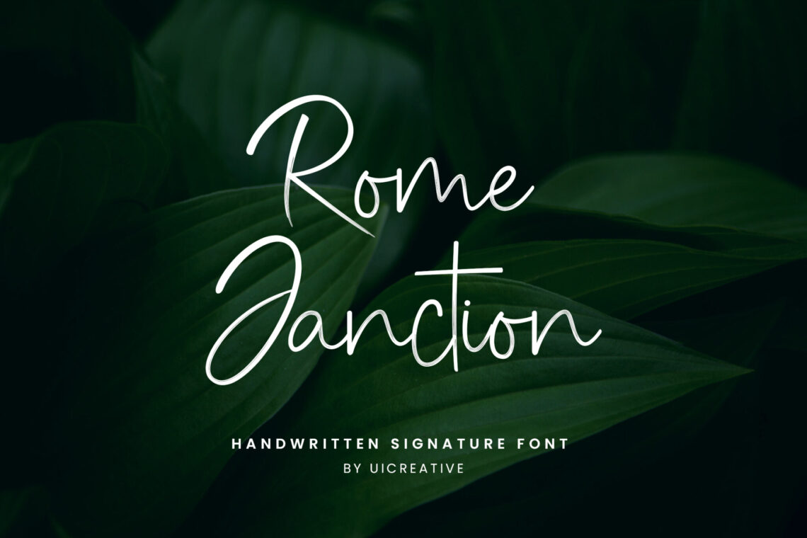 Rome Janction Handwritten Signature Font