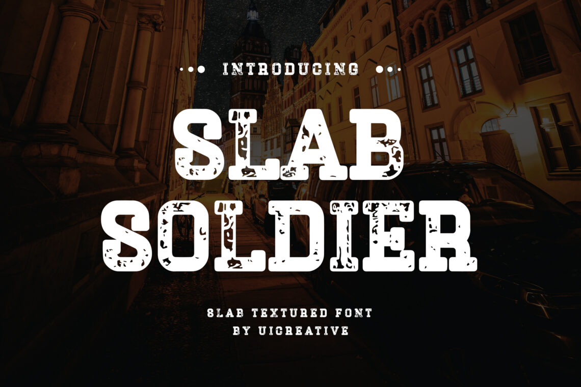 Slab Soldier Textured Font
