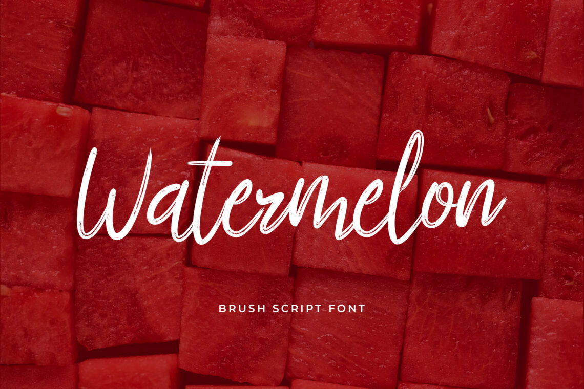 Watermelon Brush Handwritten Font