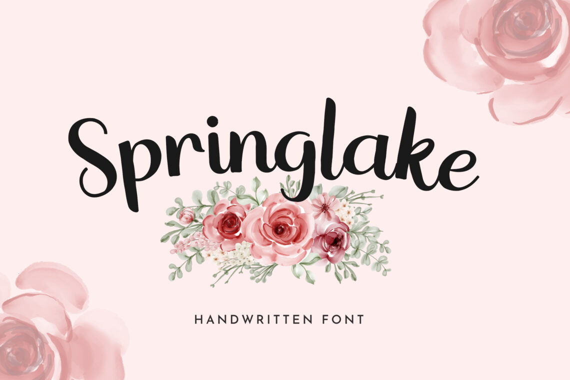 Springlake Calligraphy Font - Spring font