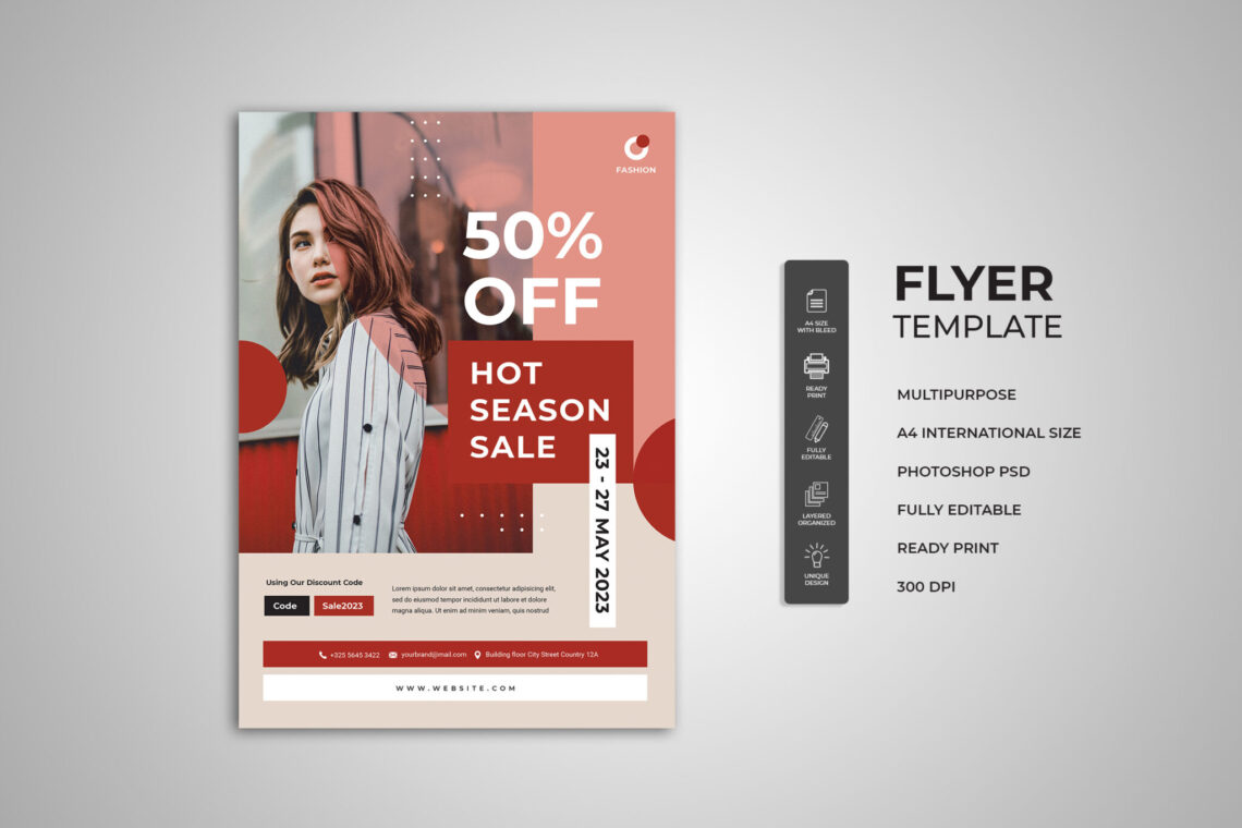 Hot Season Fashion Sale Flyer