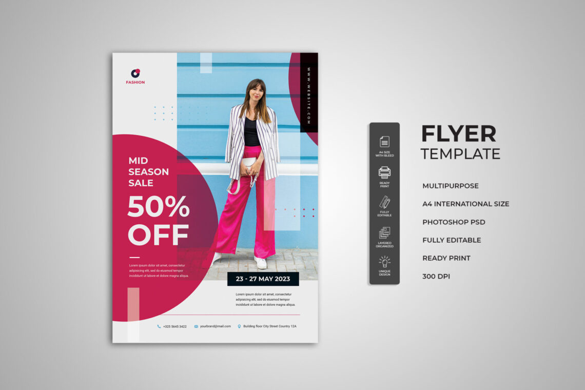 Mid Season Fashion Sale Flyer