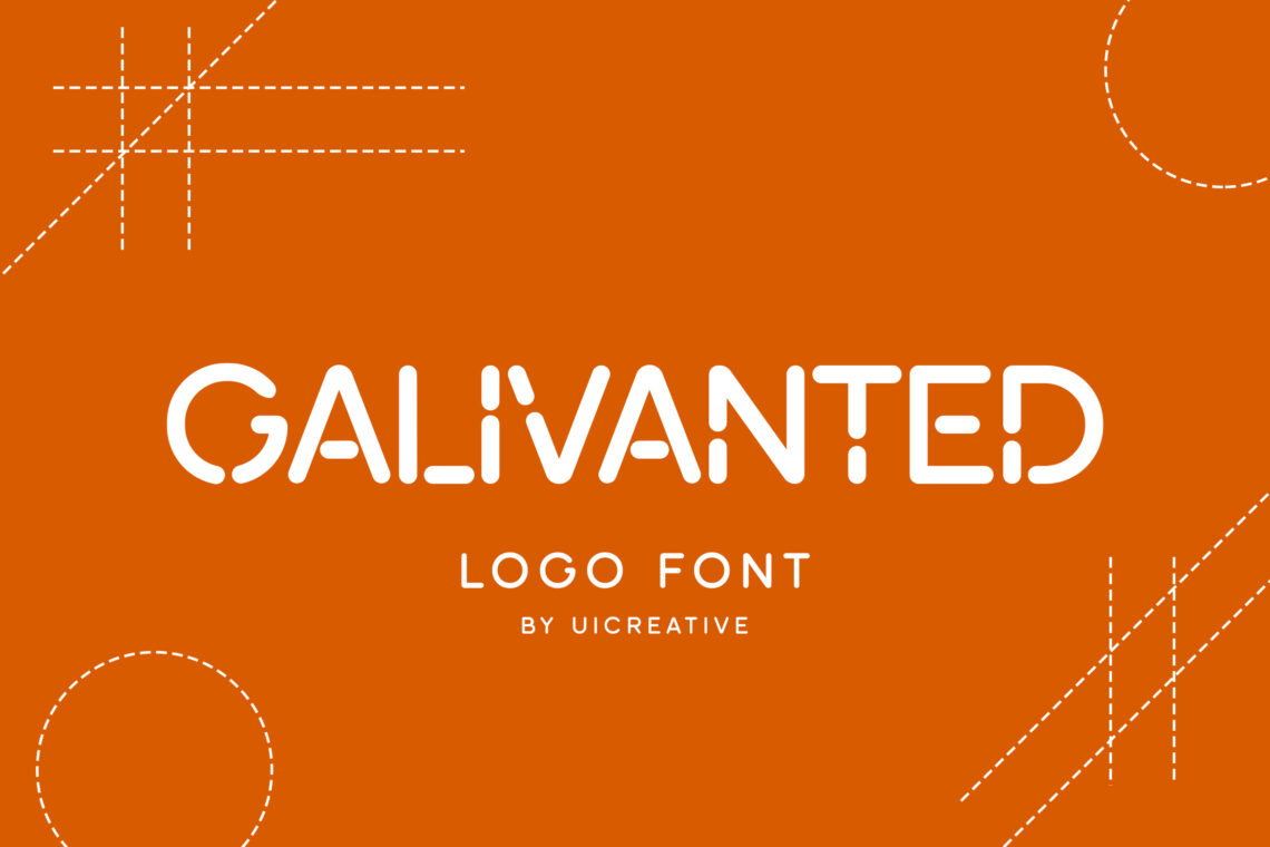 Galivanted Logo Stencil Sans Serif Font