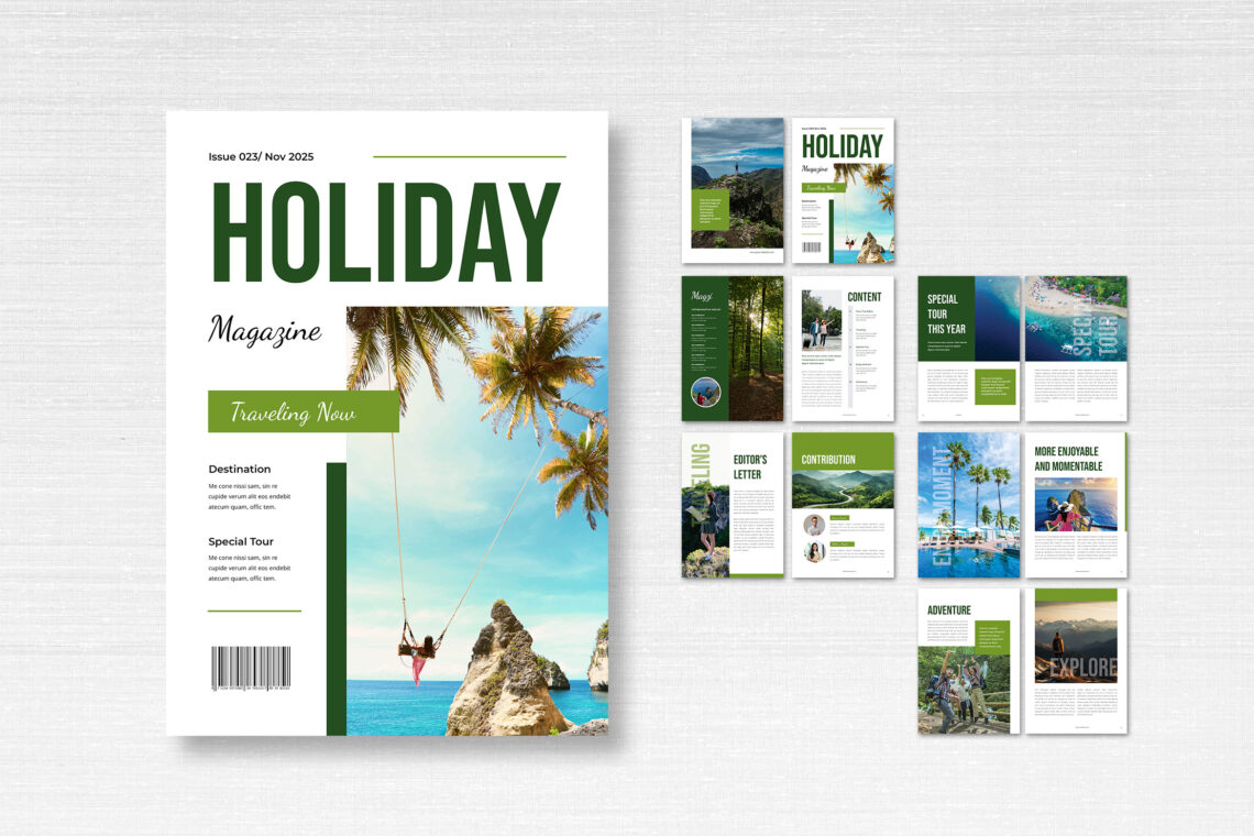 Holiday Magazine Template