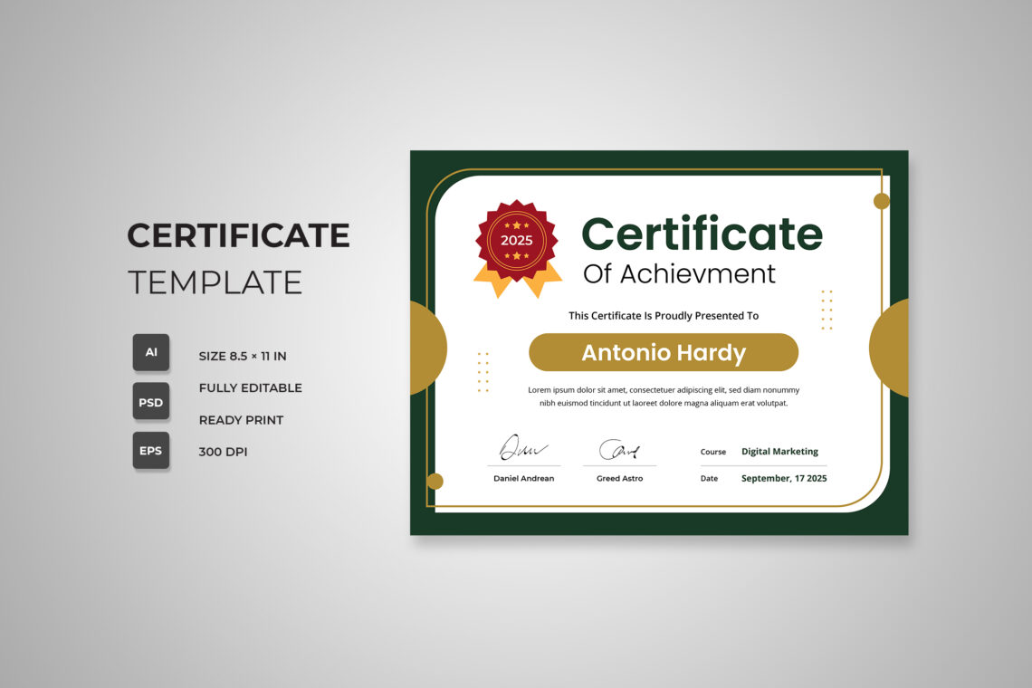 Preview Certificate 12