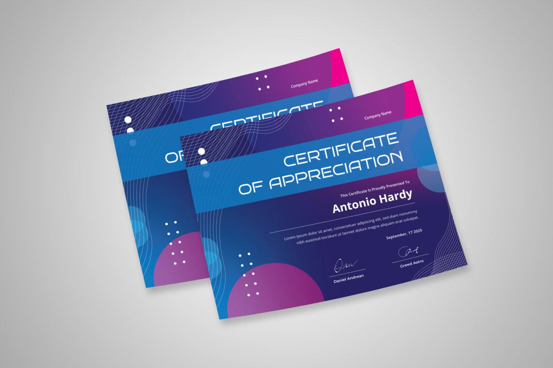 Preview Certificate A 15