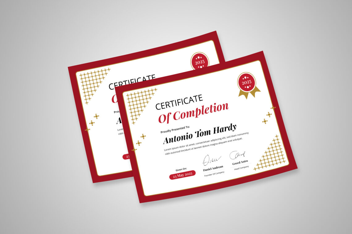 Preview Certificate A 19