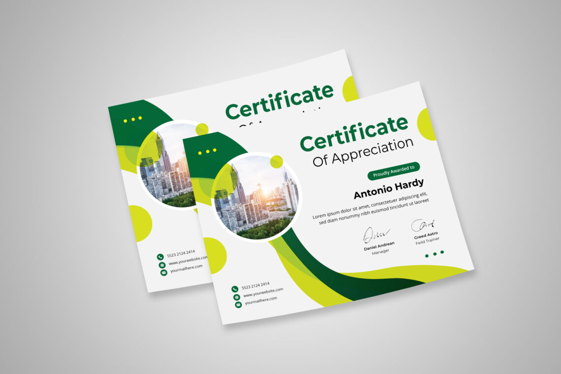 Preview Certificate A 20