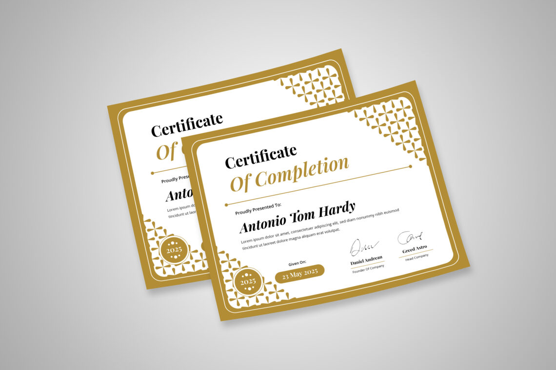 Preview Certificate A 3
