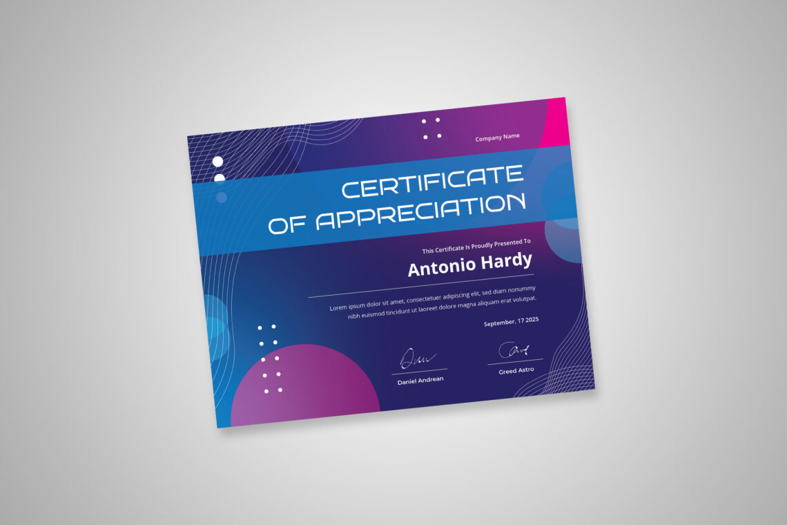 Preview Certificate B 14
